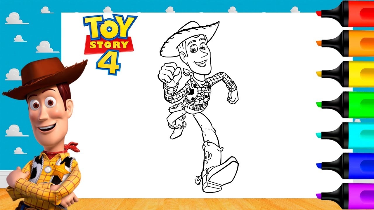 woody from toy story coloring pages