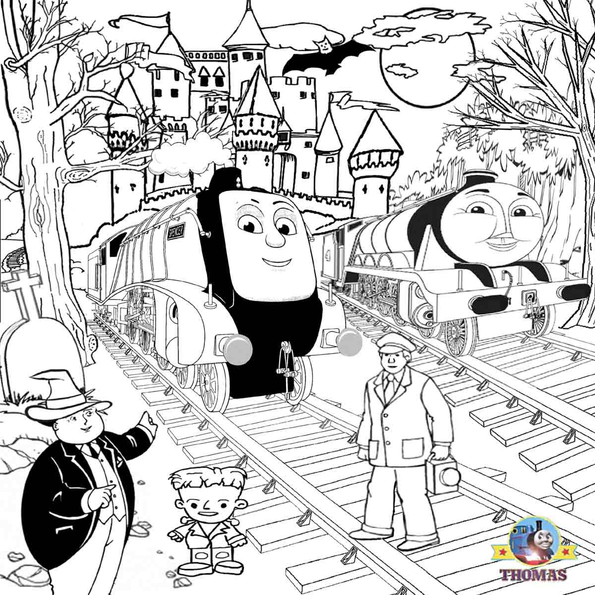 thomas the train coloring pages