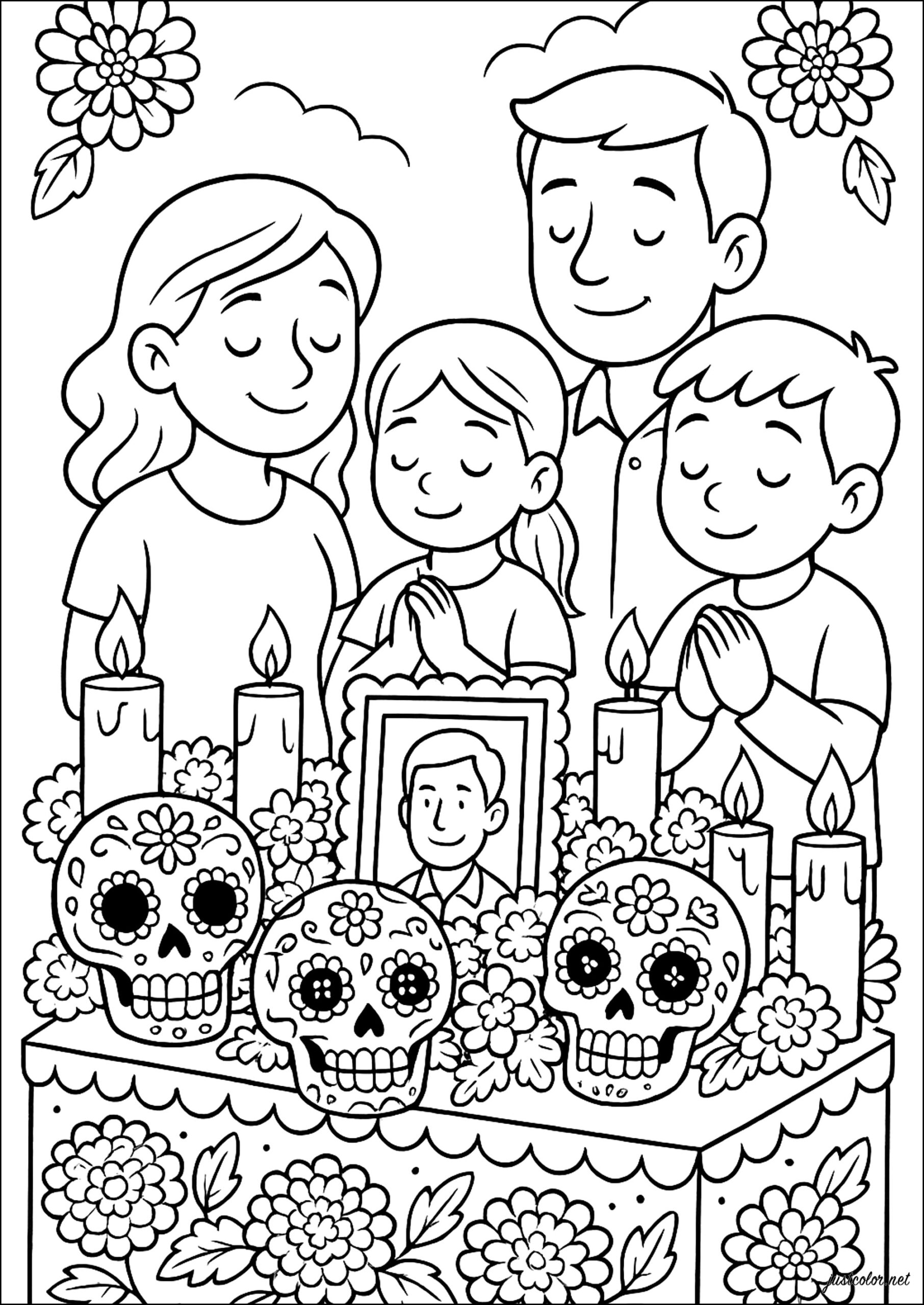 Tribute To The Fallen Dia De Los Muertos Day Of The Dead Coloring Pages Tribute To The Fallen Dia De Los Muertos Day Of The Dead Coloring Pages
