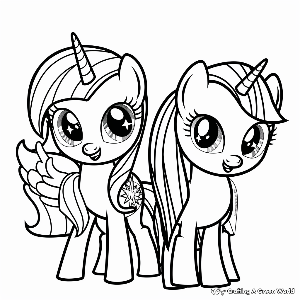 Twilight Sparkle Coloring Pages Free Printable Twilight Sparkle Coloring Pages Free Printable