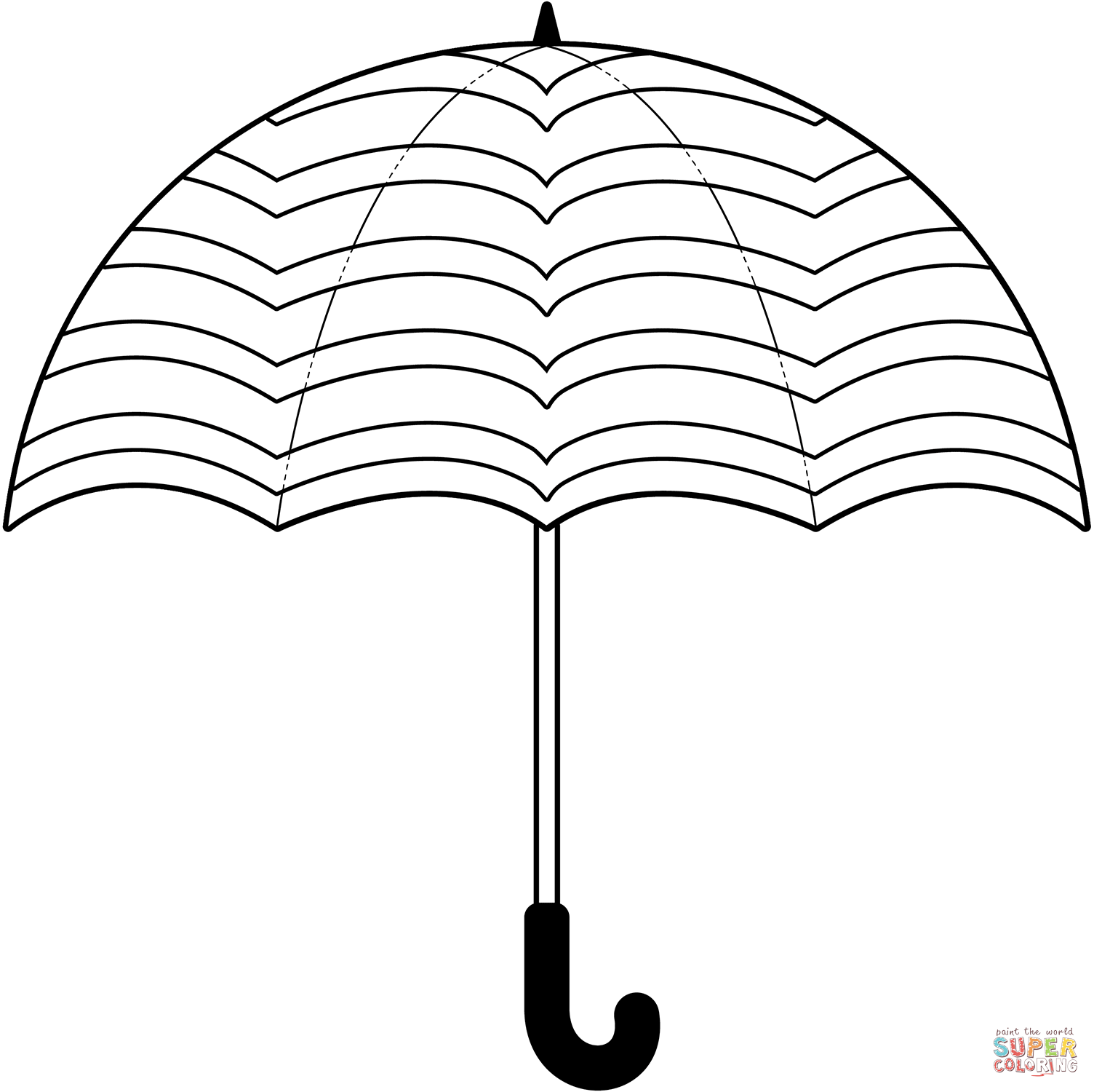 Umbrella Coloring Page Free Printable