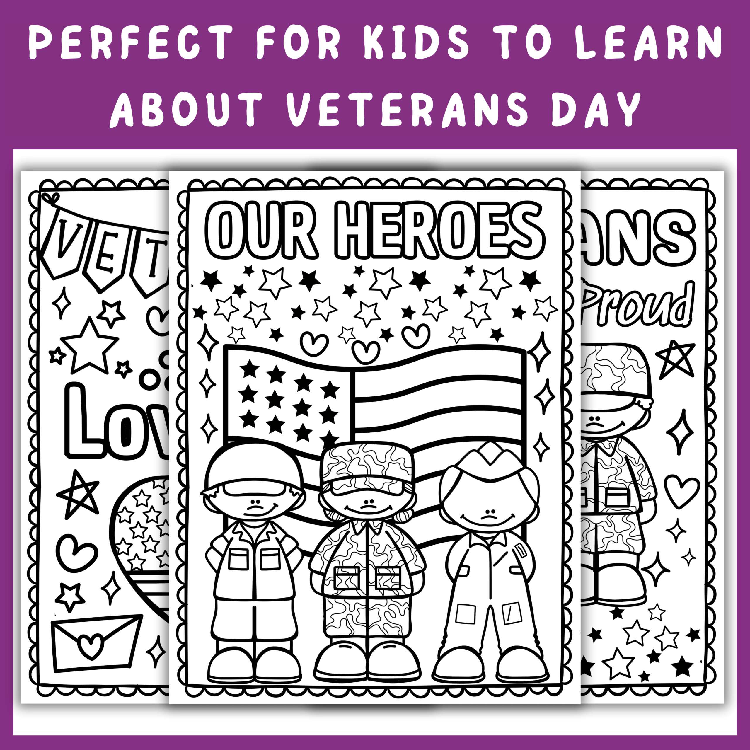 Veterans Day Coloring Pages Sheets ART ACTIVITY Made By Teachers