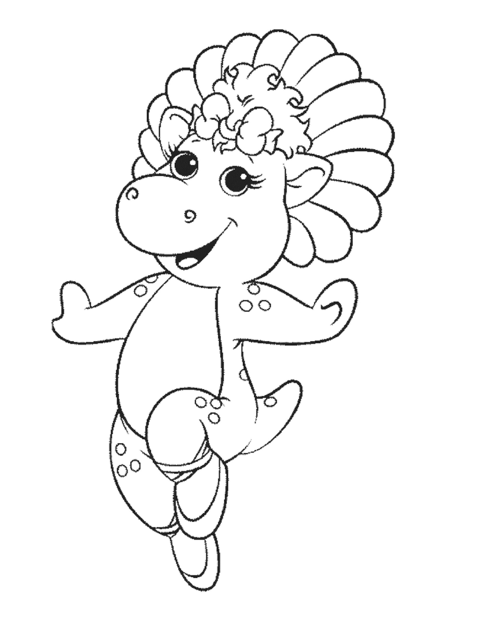 barney and friends coloring pages