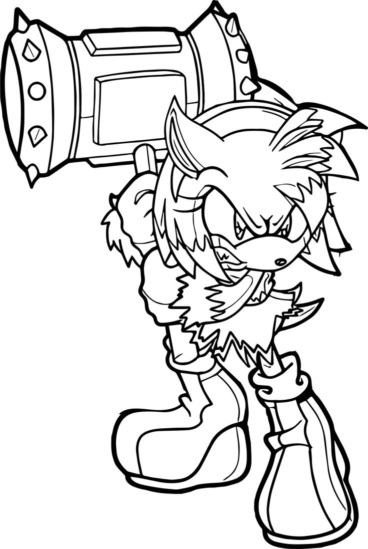 Wild Amy Rose Coloring Page Wecoloringpage Wild Amy Rose Coloring Page Wecoloringpage