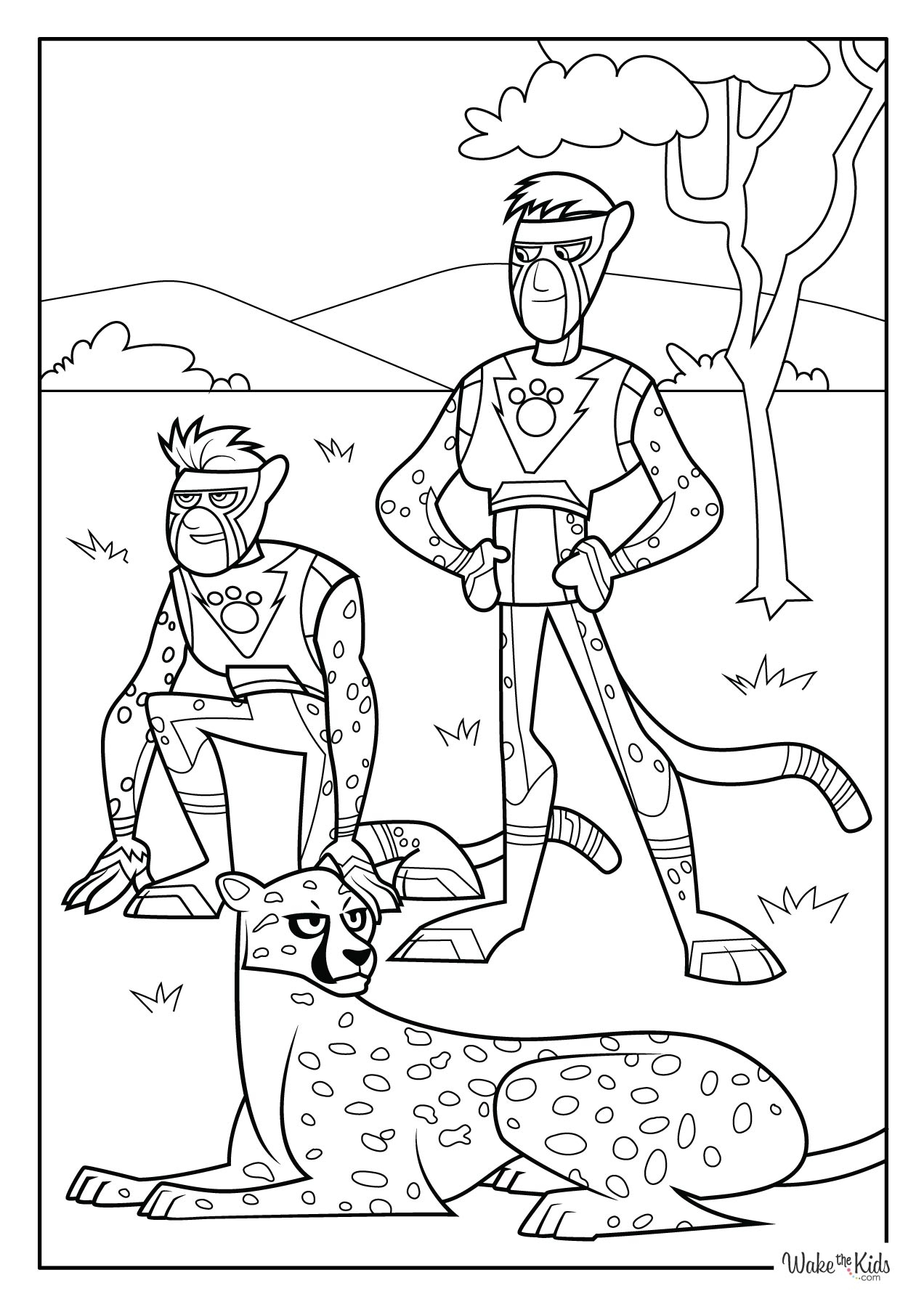 Wild Kratt Coloring Pages Tortenbild Essbar Eigenes Foto WILD KRATTS INSPIRED 6 TO A3 SHEET