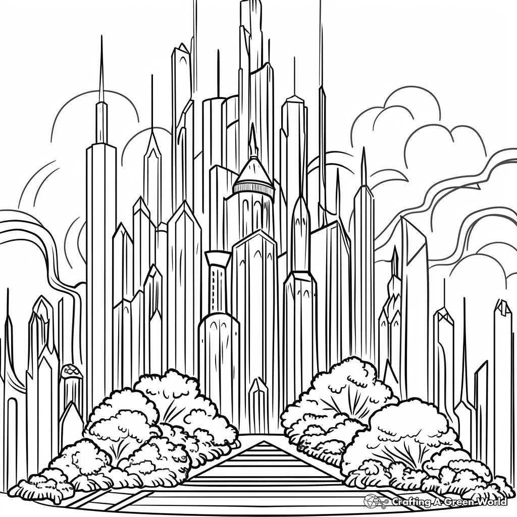 Wizard Of Oz Coloring Pages Free Printable 