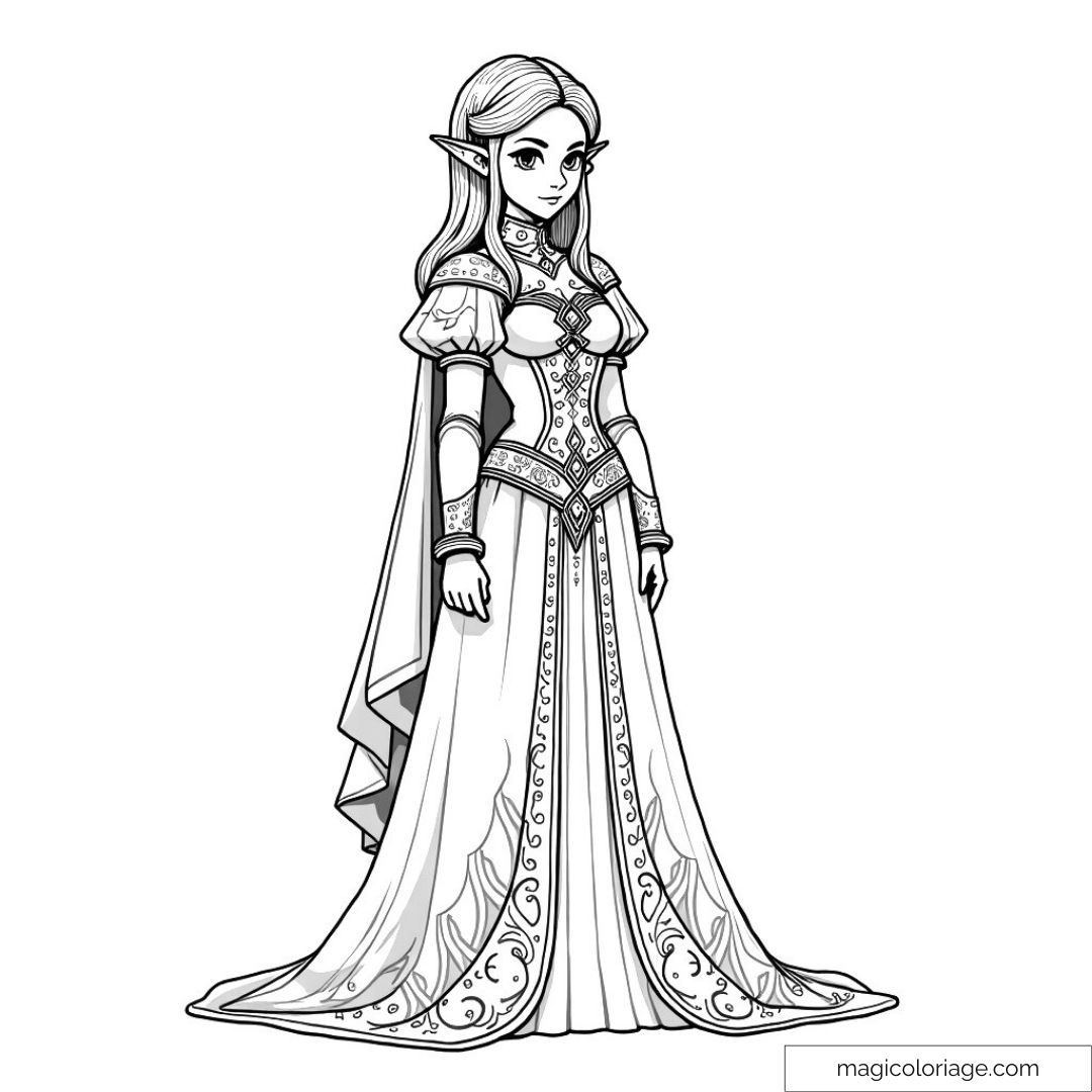coloring pages of zelda