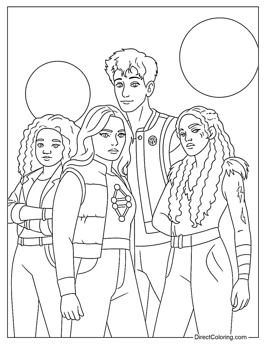 Zombies 4 Coloring Pages Free PDF To Download And Print